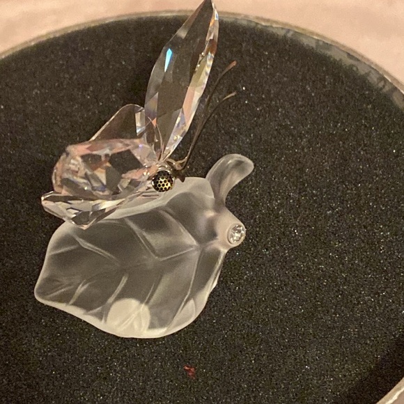 Swarovski Crystal ~ Butterfly on a Leaf w/box & certificate booklet (EUC!) - Picture 9 of 12